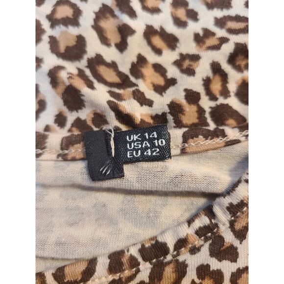 Unknown brand size 10 women's leopard print top - Picture 3 of 7